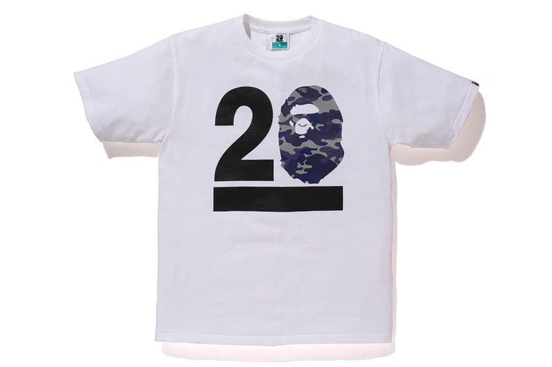 NOWHERE / A Bathing Ape 20 周年「BAPELAND CAMO」迷彩 T-Shirt 系列