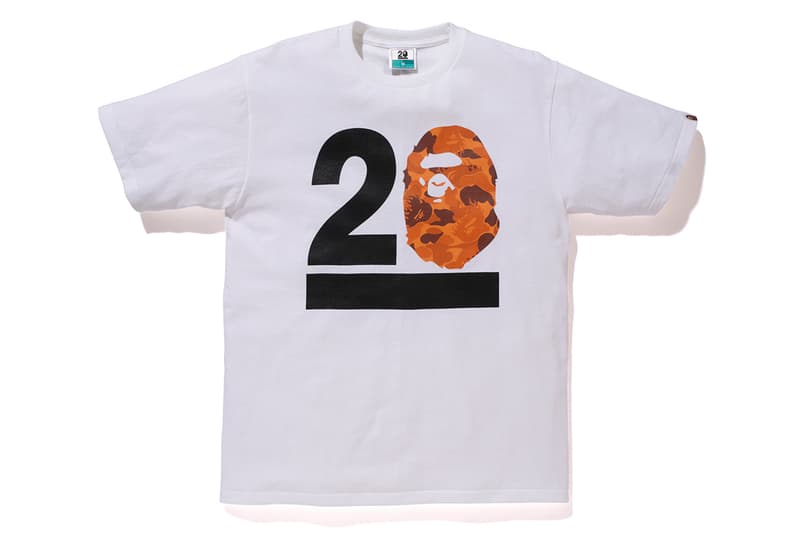 NOWHERE / A Bathing Ape 20 周年「BAPELAND CAMO」迷彩 T-Shirt 系列