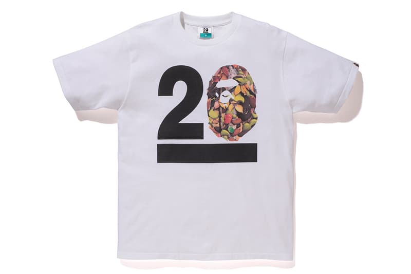 NOWHERE / A Bathing Ape 20 周年「BAPELAND CAMO」迷彩 T-Shirt 系列
