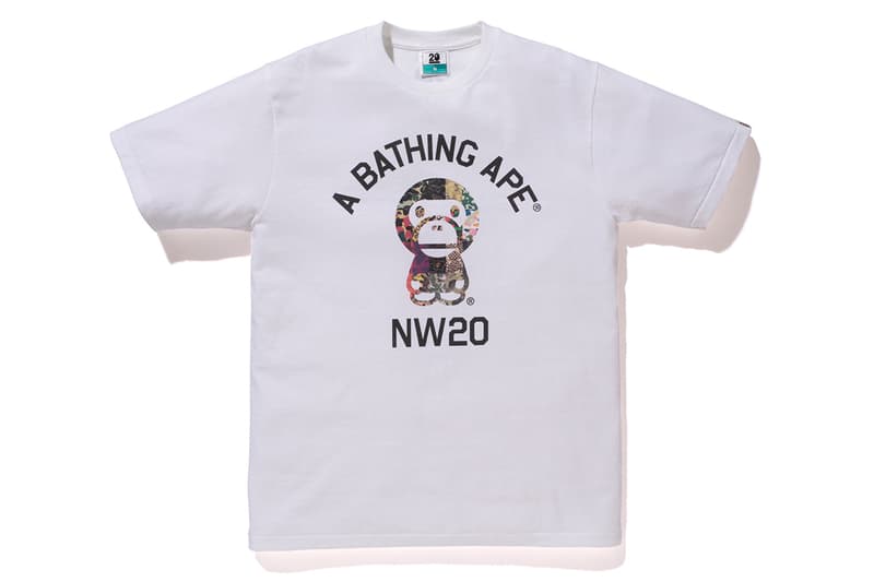 NOWHERE / A Bathing Ape 20 周年「BAPELAND CAMO」迷彩 T-Shirt 系列