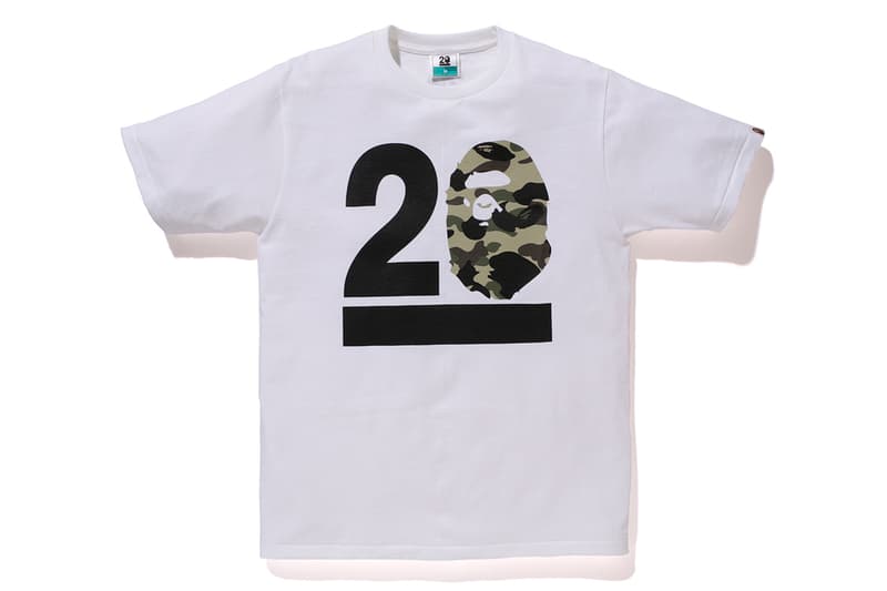 NOWHERE / A Bathing Ape 20 周年「BAPELAND CAMO」迷彩 T-Shirt 系列