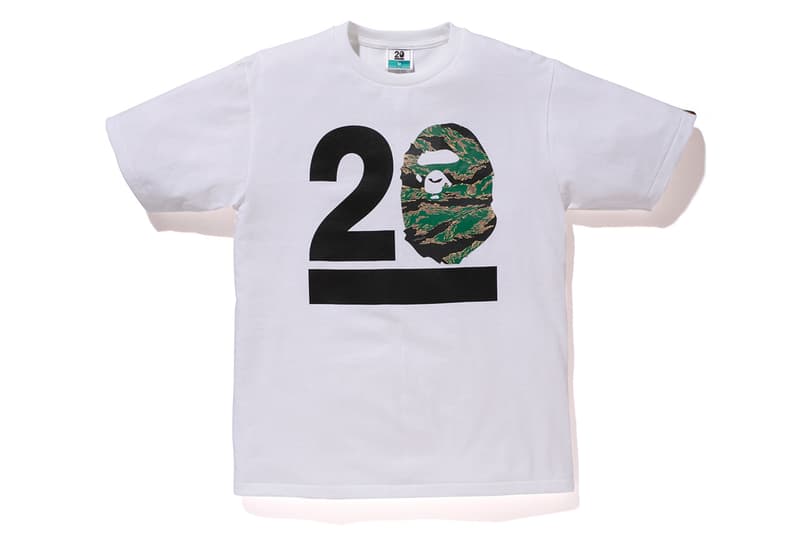 NOWHERE / A Bathing Ape 20 周年「BAPELAND CAMO」迷彩 T-Shirt 系列