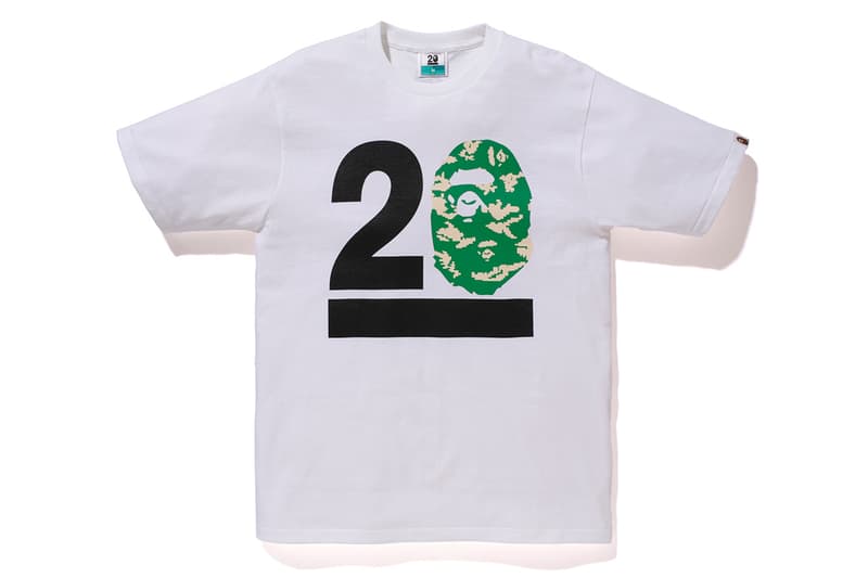 NOWHERE / A Bathing Ape 20 周年「BAPELAND CAMO」迷彩 T-Shirt 系列