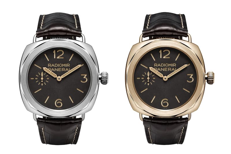 Panerai PAM 521 Radiomir Platino 和 PAM 522 Radiomir Oro Rosso 錶款
