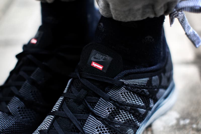 Supreme x Nike Flyknit Lunar 1+ 聯名鞋款細節一覽