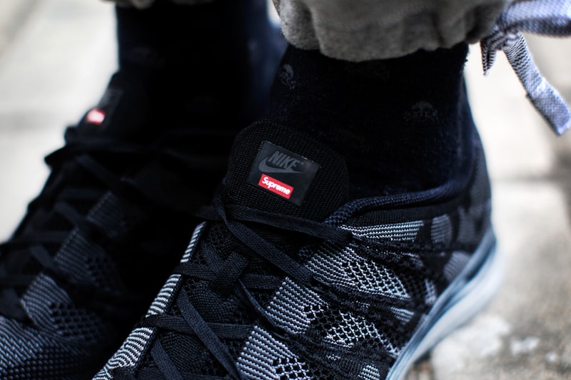 Supreme x Nike Flyknit Lunar 1+ 聯名鞋款細節一覽