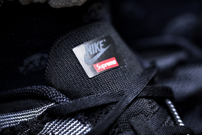 Supreme x Nike Flyknit Lunar 1+ 聯名鞋款細節一覽