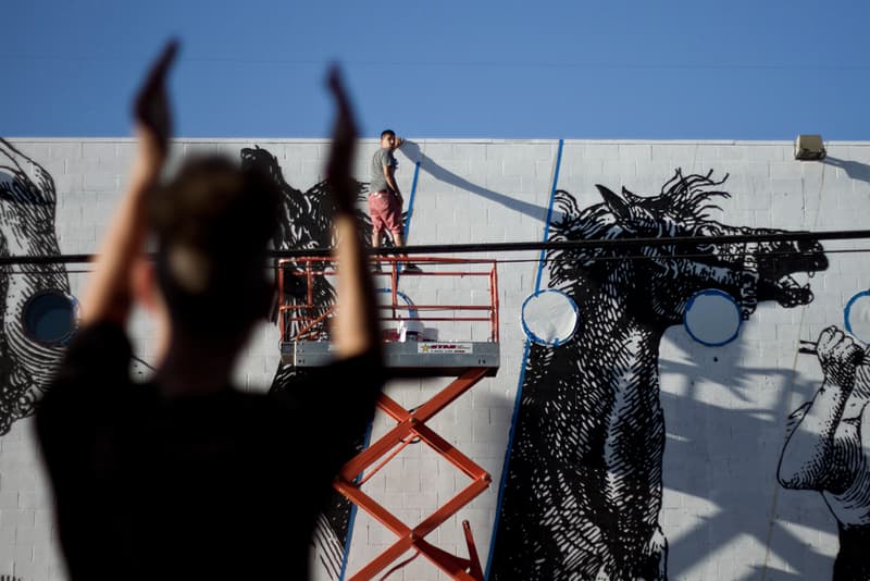 Woodkid 與 CYRCLE. 攜手在洛杉矶創作巨型壁畫