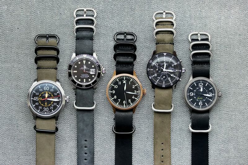 worn&amp;wound Horween Leather NYC NATO 腕錶帶系列