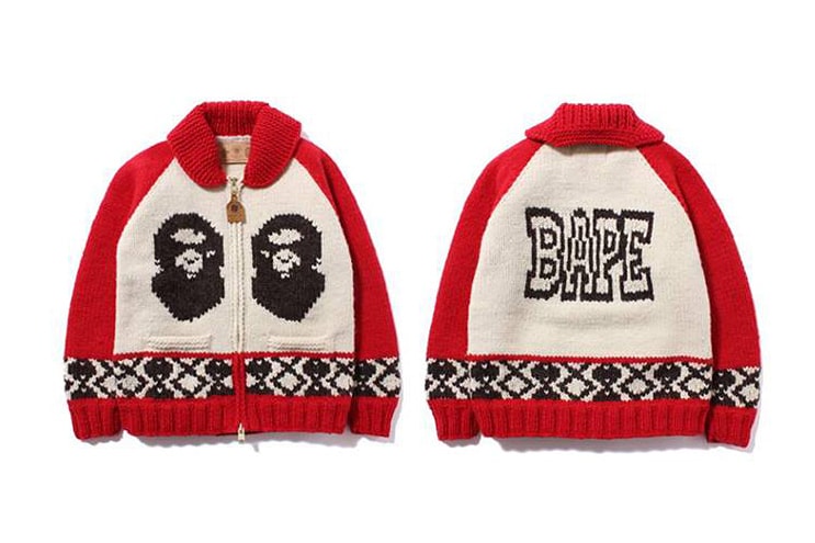 A Bathing Ape x Canadian Sweater Company 2013 秋冬 Cowichan Cardigan
