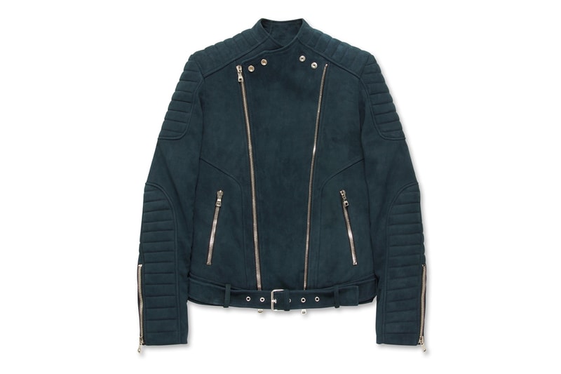 Balmain 麂皮機車夾克