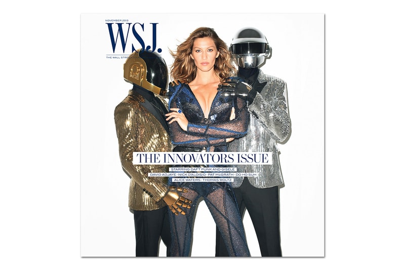 Daft Punk 與 Gisele Bundchen 登上《The Wall Street Journal》雜誌 11 月刊封面