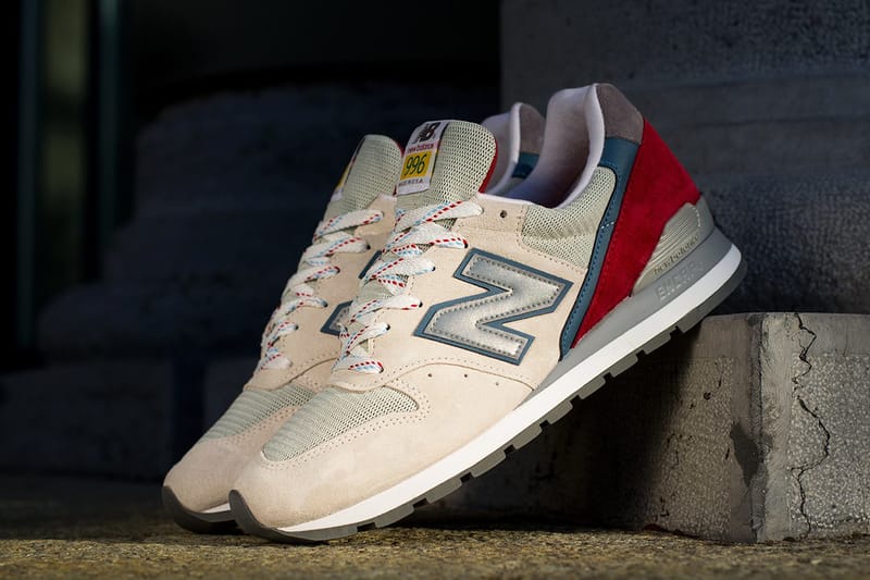 New Balance M996 Beige/Red 配色