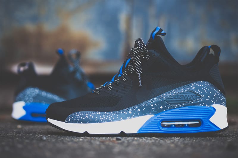 Nike Air Max 90 Sneakerboot NS Royal/Metallic 配色