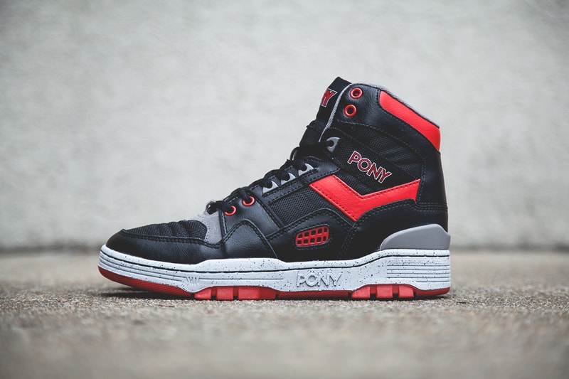 PONY M-100 Hi Black/Red 配色