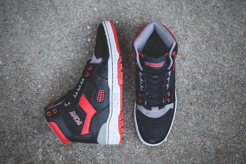 PONY M-100 Hi Black/Red 配色