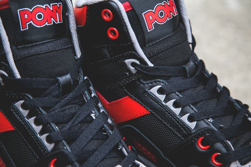 PONY M-100 Hi Black/Red 配色