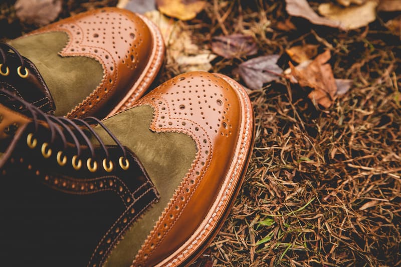 Social Status x Grenson 2013 假日季「Beef &amp; Broccoli」Wingtip Brogue Boot 聯名靴款