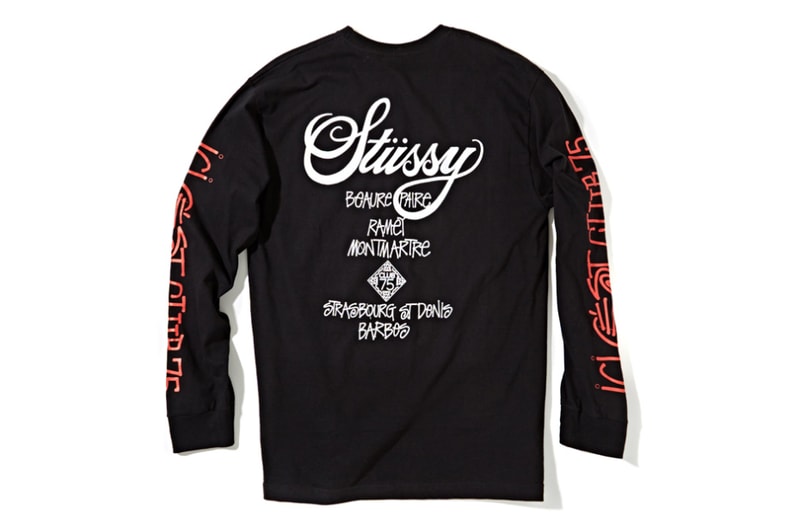 Stussy NYC x Ed Banger Club 75 十週年別注紀念 T-Shirt