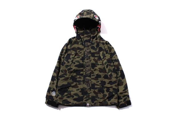 A Bathing Ape 1st Camo Shark 滑雪夾克