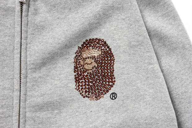 A Bathing Ape Swarovski Large Head Full Zip Hoodie 連帽外套