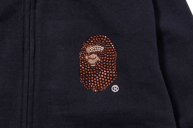 A Bathing Ape Swarovski Large Head Full Zip Hoodie 連帽外套