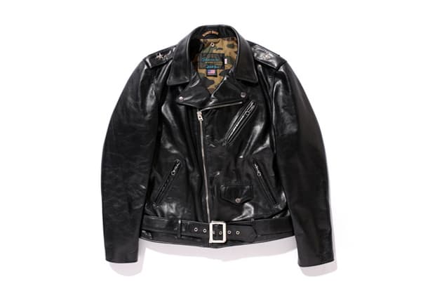 A Bathing Ape x Schott NYC One Star 騎士夾克