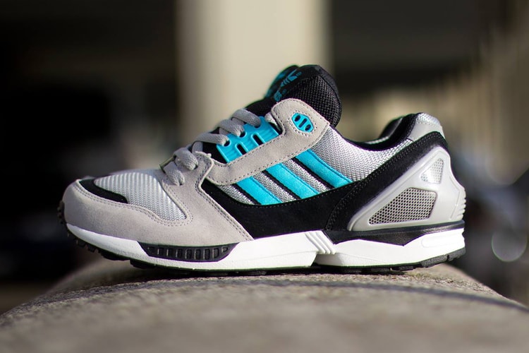 adidas Originals ZX 8000 Aluminum/White Vapor/Samba 配色