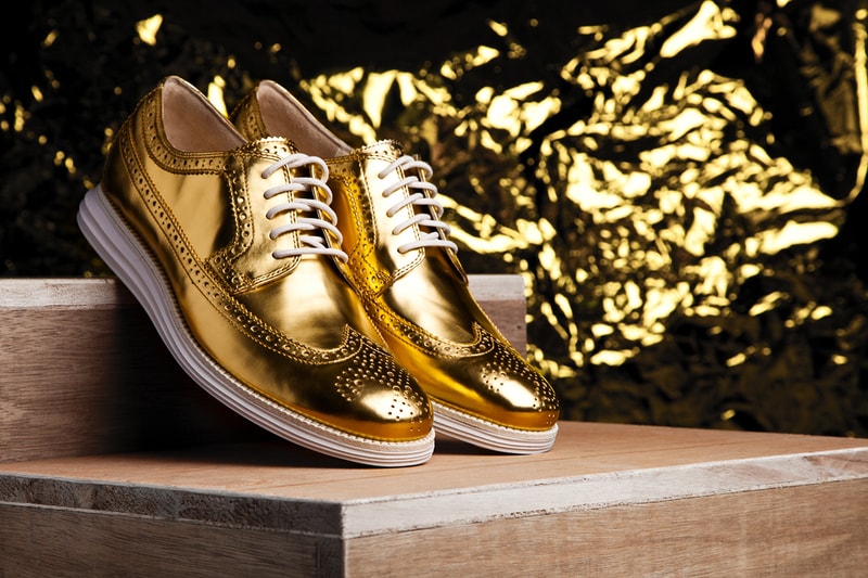 Cole Haan 限量版金色 LunarGrand 鞋款