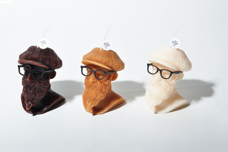 EYE CANDLE x wisdom 2013 秋冬「Mt. GENTLEMAN」手繪頭像蠟蠋