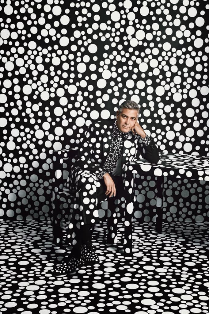 草間彌生與 George Clooney 合作爲《W Magazine》拍攝最新特輯