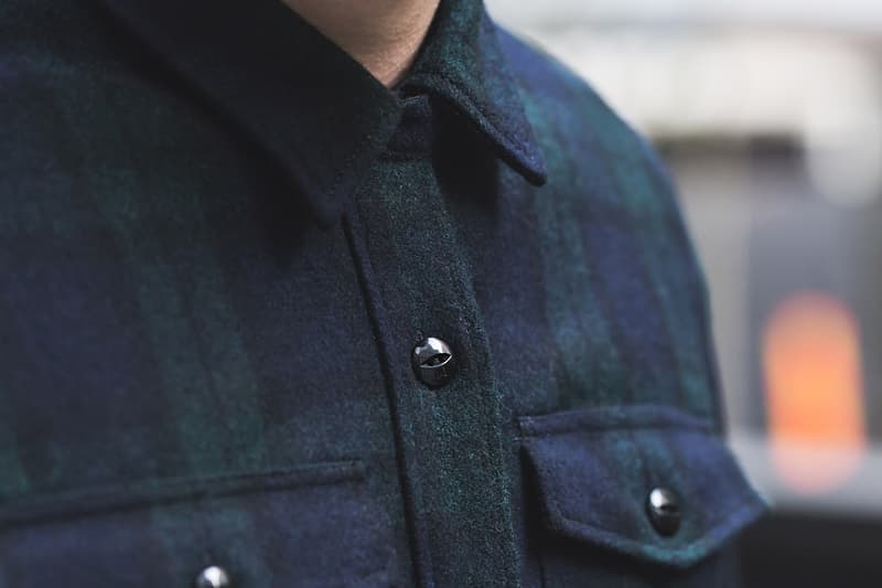 M.V.P. x NEIGHBORHOOD 2013 秋冬 Navy NHMV.WOOL 聯名襯衫