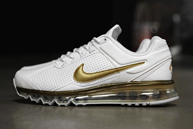Nike Air Max 2013 Leather QS White/Metallic Gold 配色