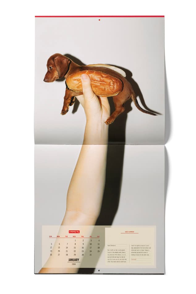 The Standard Hotel 2014「A Year of Unusual Requests」創意年歷