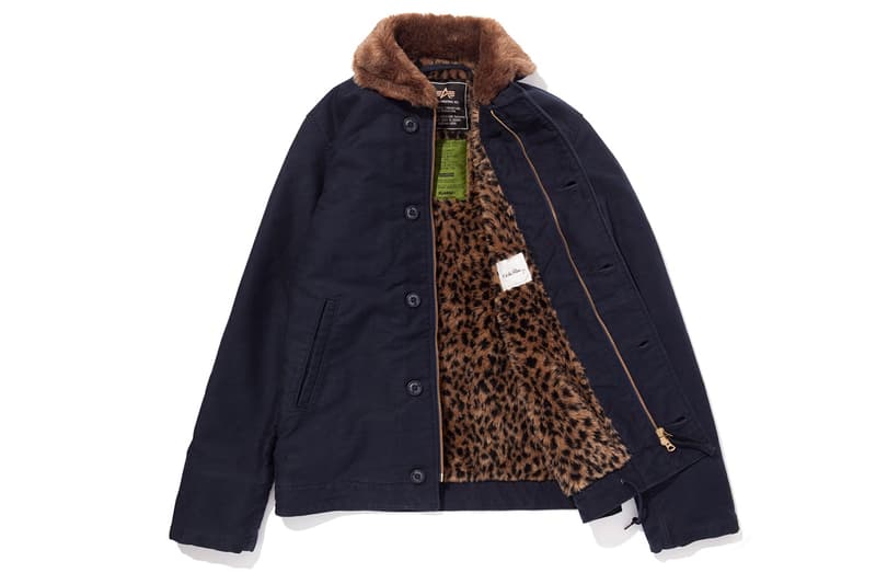 XLARGE x Keith Haring x Alpha Industries Leopard N-1 Deck 軍事夾克