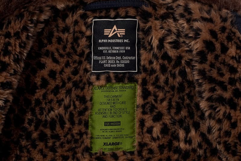 XLARGE x Keith Haring x Alpha Industries Leopard N-1 Deck 軍事夾克