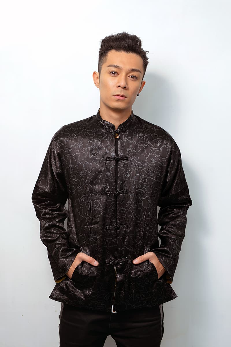 A Bathing Ape 2014 馬年別注 1st Camo 絲質雙面唐裝夾克