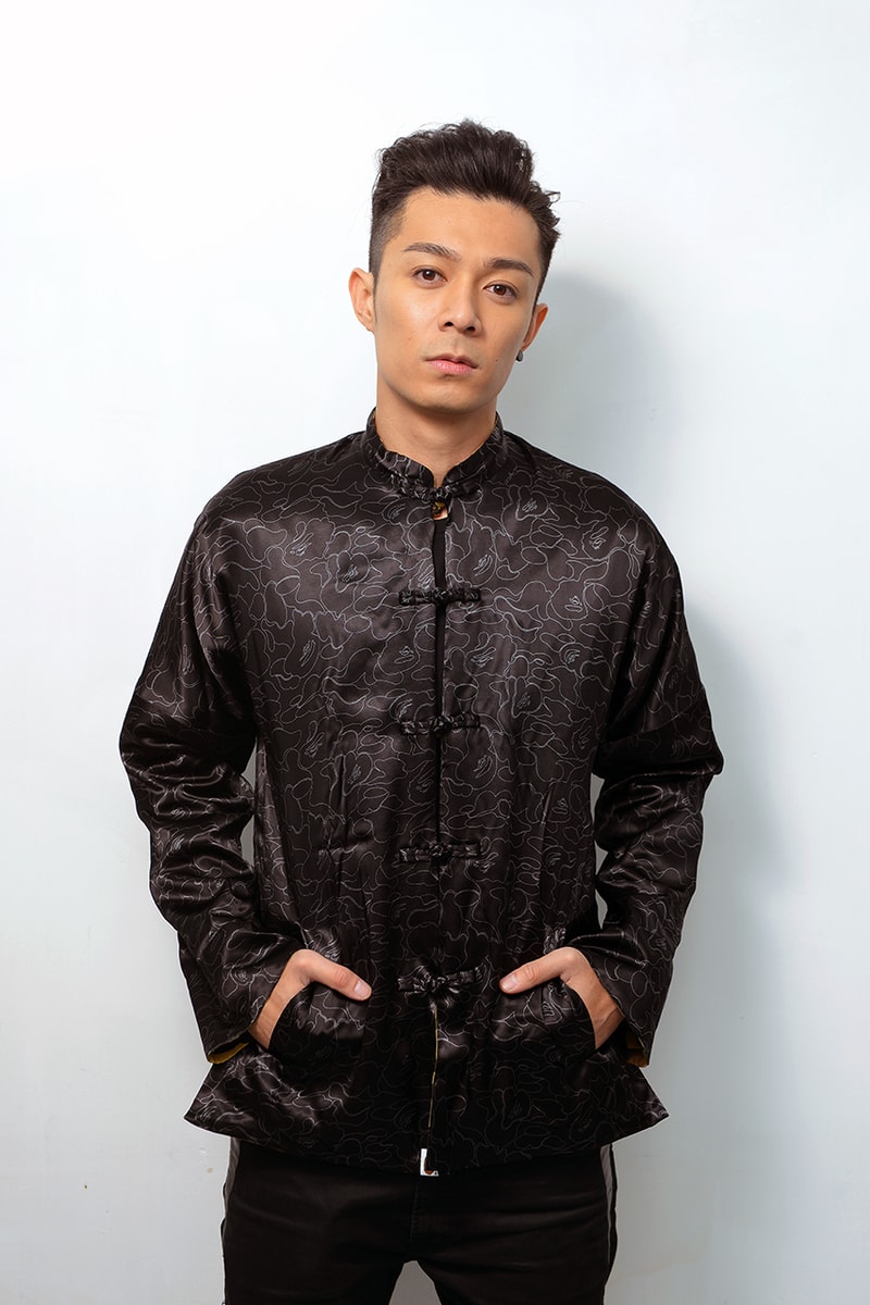 A Bathing Ape 2014 馬年別注 1st Camo 絲質雙面唐裝夾克