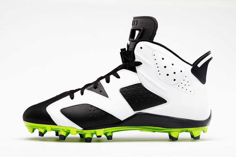 Jordan Brand 為 Earl Thomas 與 Michael Crabtree 打造 Air Jordan VI Postseason Cleats 別注鞋款