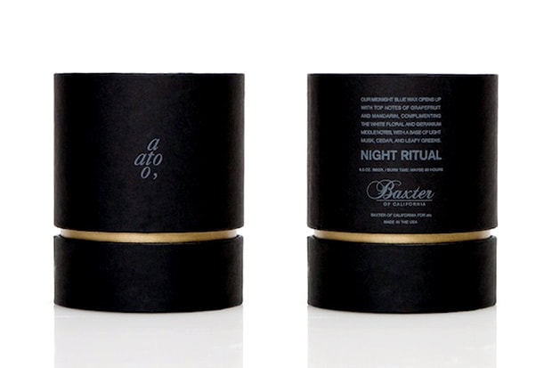 ato x Baxter of California「Night Ritual」香氛蠟燭