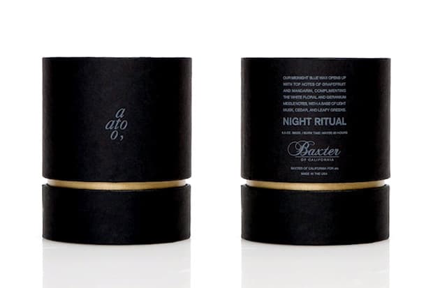 ato x Baxter of California「Night Ritual」香氛蠟燭
