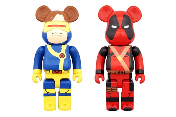 Marvel x Medicom Toy 400% Deadpool & Cyclops Bearbrick 聯名玩偶