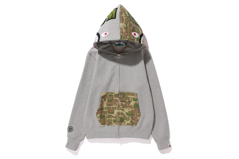 A Bathing Ape NW20 鯊魚迷彩連帽衛衣系列