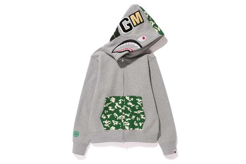 A Bathing Ape NW20 鯊魚迷彩連帽衛衣系列
