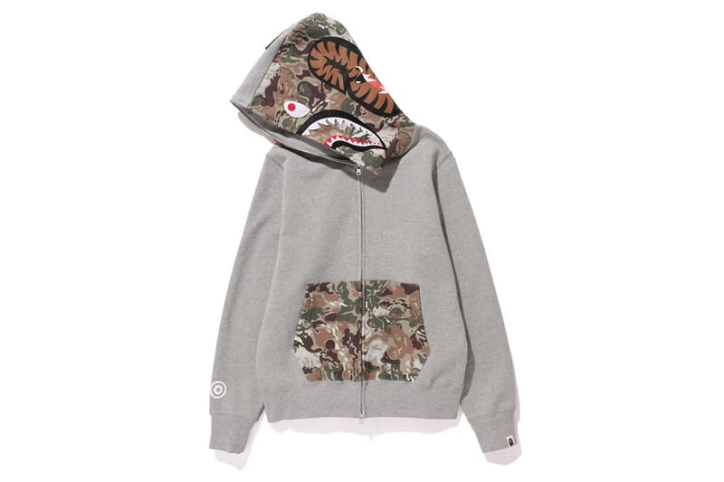 A Bathing Ape NW20 鯊魚迷彩連帽衛衣系列