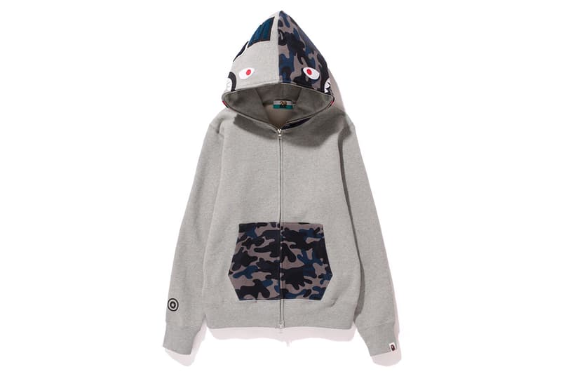 A Bathing Ape NW20 鯊魚迷彩連帽衛衣系列