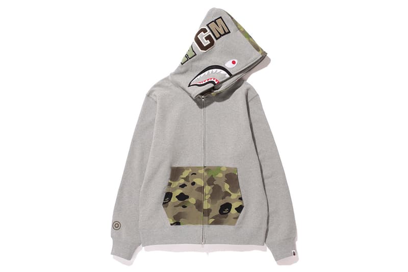 A Bathing Ape NW20 鯊魚迷彩連帽衛衣系列