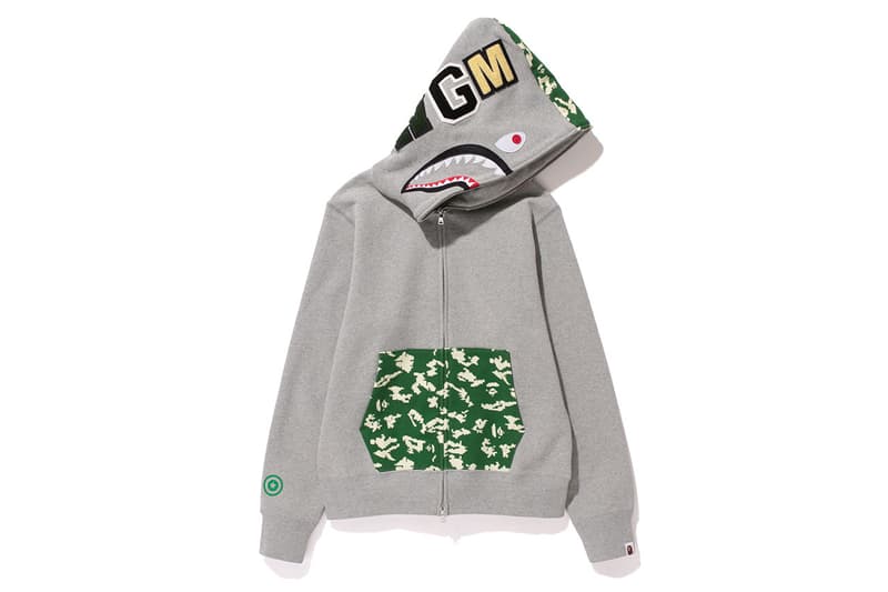 A Bathing Ape NW20 鯊魚迷彩連帽衛衣系列