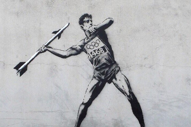 Banksy 2014 奧運主題塗鴉作品