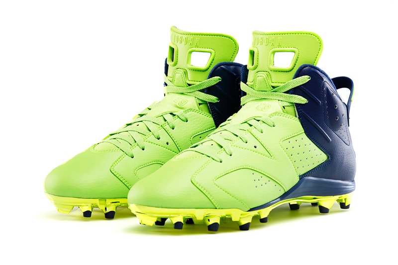 Earl Thomas Air Jordan VI「Action Green」Cleat 別注鞋款